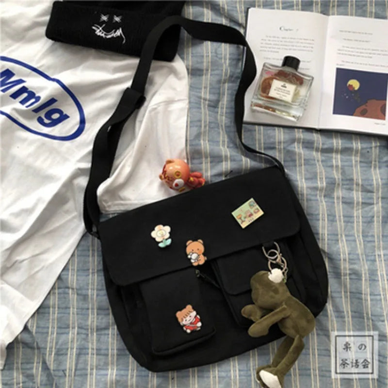 Casual Women’s Canvas Messenger Bag | Stylish & Functional Satchel