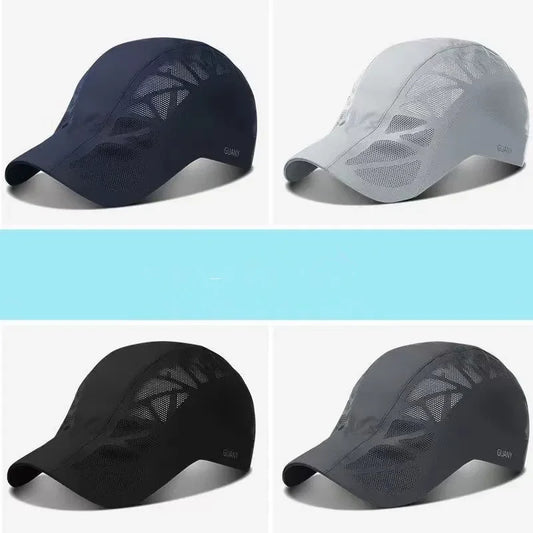 Unisex Quick Drying Snapback Sun Hat | Adjustable Sports Cap