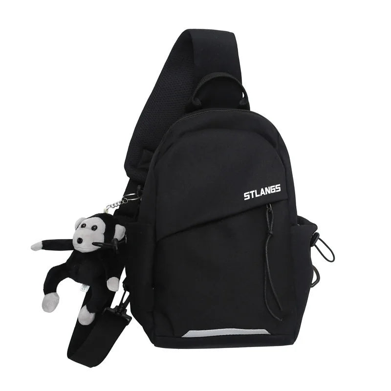 Unisex Korean Style Crossbody Bag | Lightweight & Portable