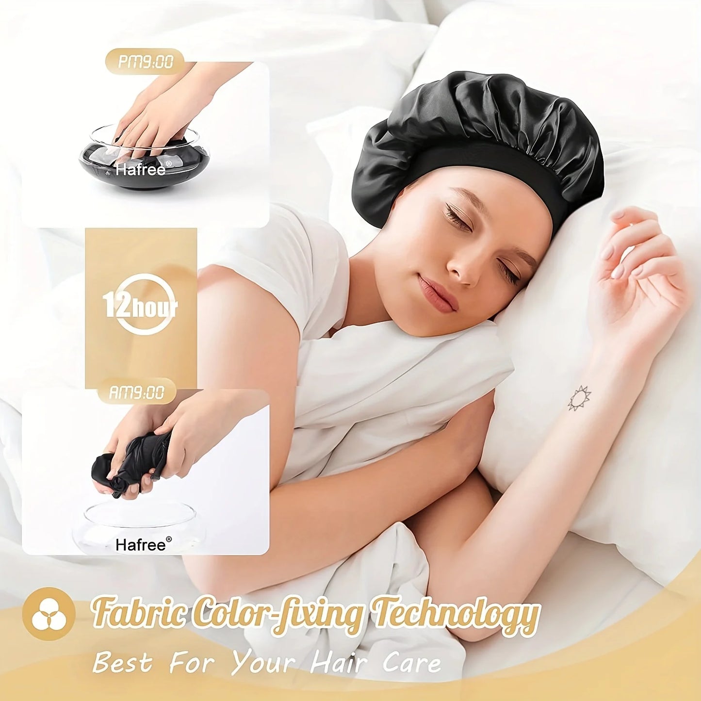 Women's Satin Sleep Bonnet | Smooth Hair Protection Cap