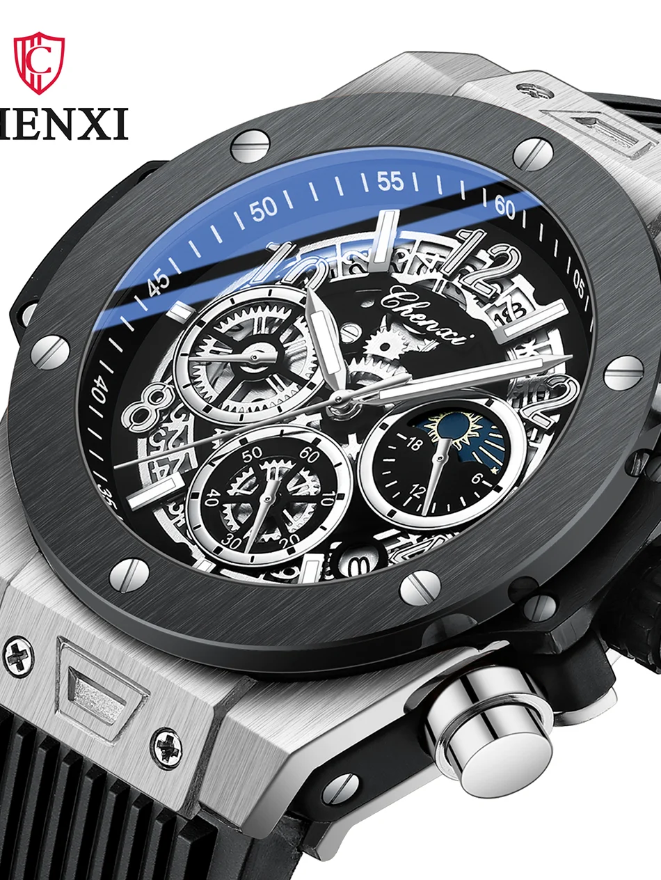 Multifunctional Waterproof Military Sports Watch for Men