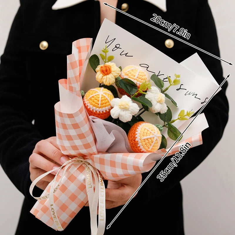 Ramo de flores de ganchillo artificiales | Perfecto para cualquier ocasión