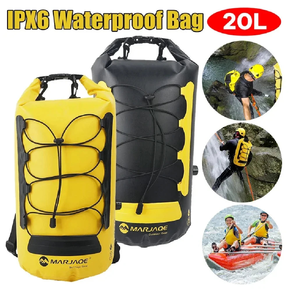 20L Waterproof Dry Bag Backpack | Lightweight Roll-Top Pack