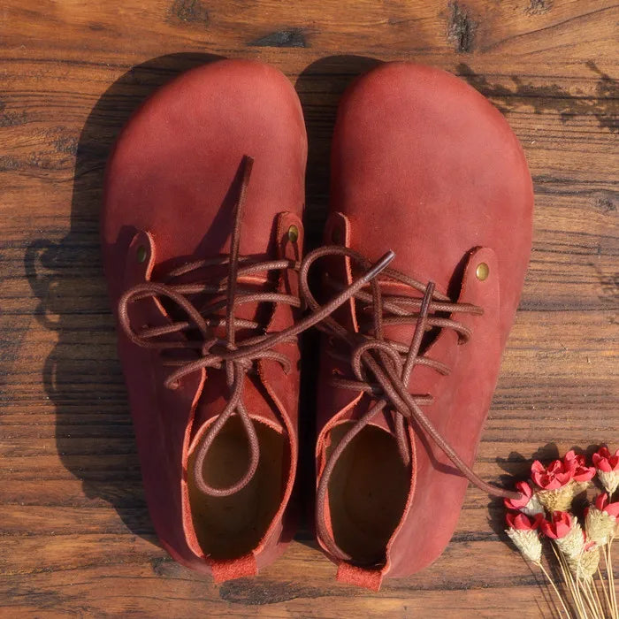 Handmade High Top Genuine Leather Shoes for Women | Stylish Comfort