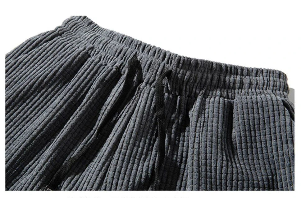 Men's Baggy Corduroy Jogger Pants | Comfortable Casual Trousers