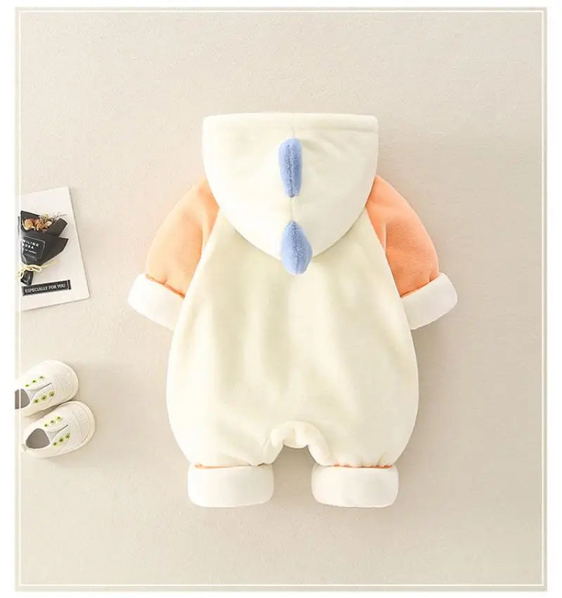 Thick Plush Newborn Baby Rompers | Cozy Winter Jumpsuit Outfits