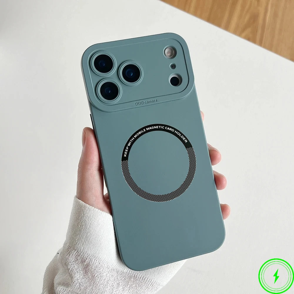 Official Liquid Silicone Magnetic Silicone Case For IPhone 17 Air 17 Pro Max 16 15 Candy Color Camera Full-pack Anti-Drop Cover