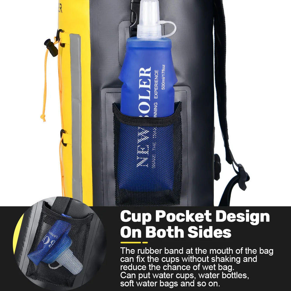 Waterproof Kayak Dry Bag | Large Swimming Backpack for Adventure