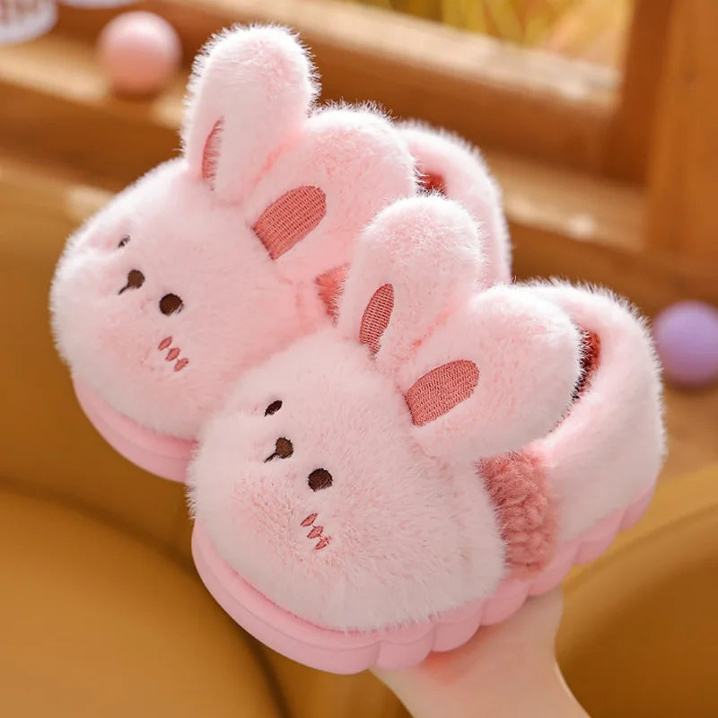Unisex Cute Animal Plush Slippers | Cozy Memory Foam Slides
