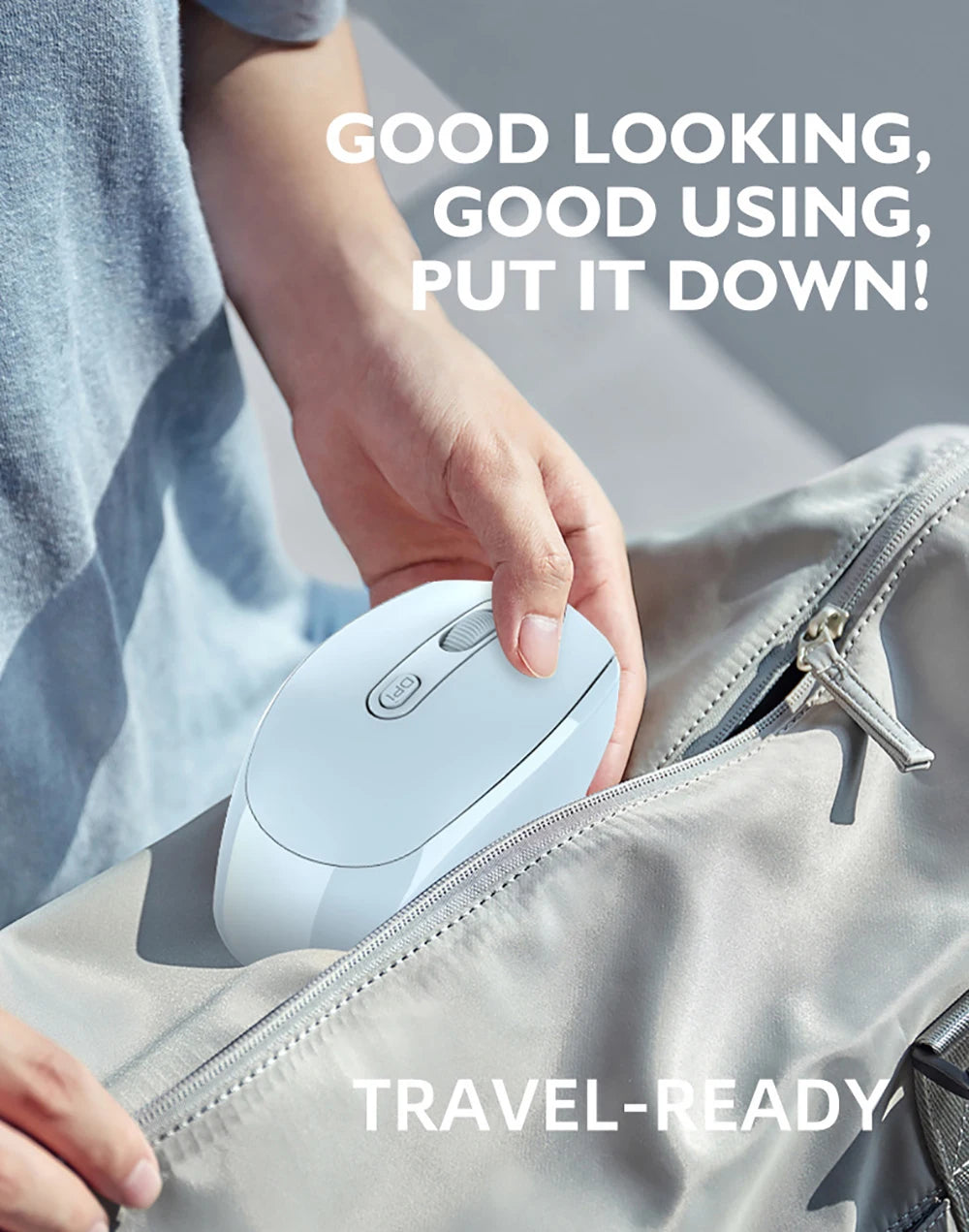 Ergonomic Wireless Silent Mouse | Rechargeable & Dual Mode