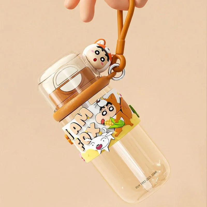 Cute Cartoon Straw Cup for Kids | Leakproof Outdoor Water Bottle