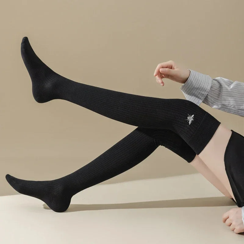 Stylish Women's Cotton Thigh High Stockings | Trendy and Comfortable