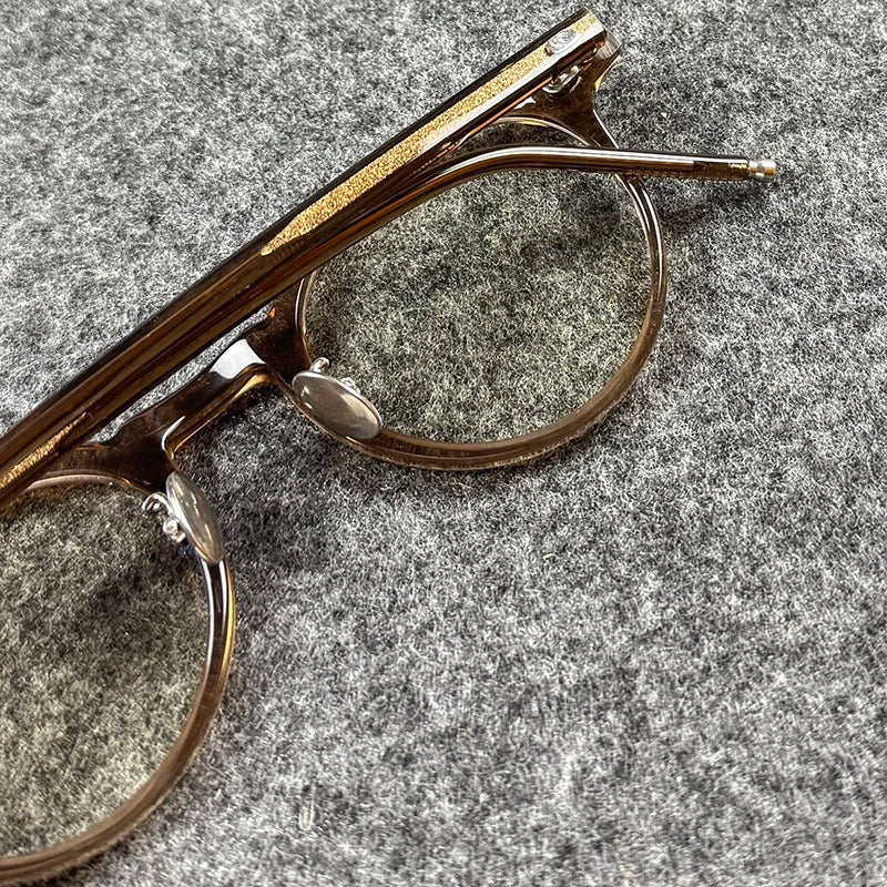Unisex Retro Round Acetate Eyeglasses Frames | Timeless Style