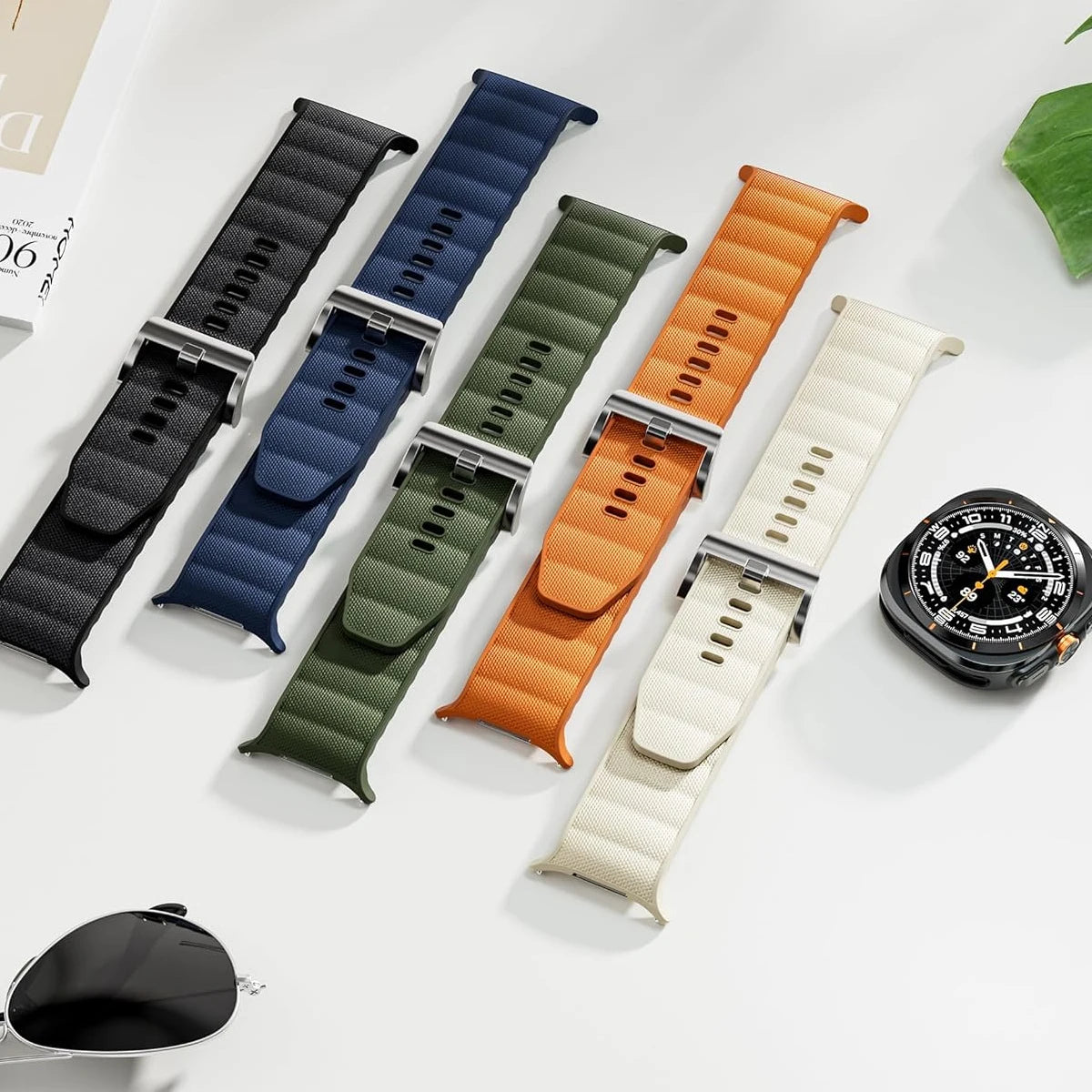 Silicone Nylon Watchband for Galaxy Watch Ultra | Stylish & Durable