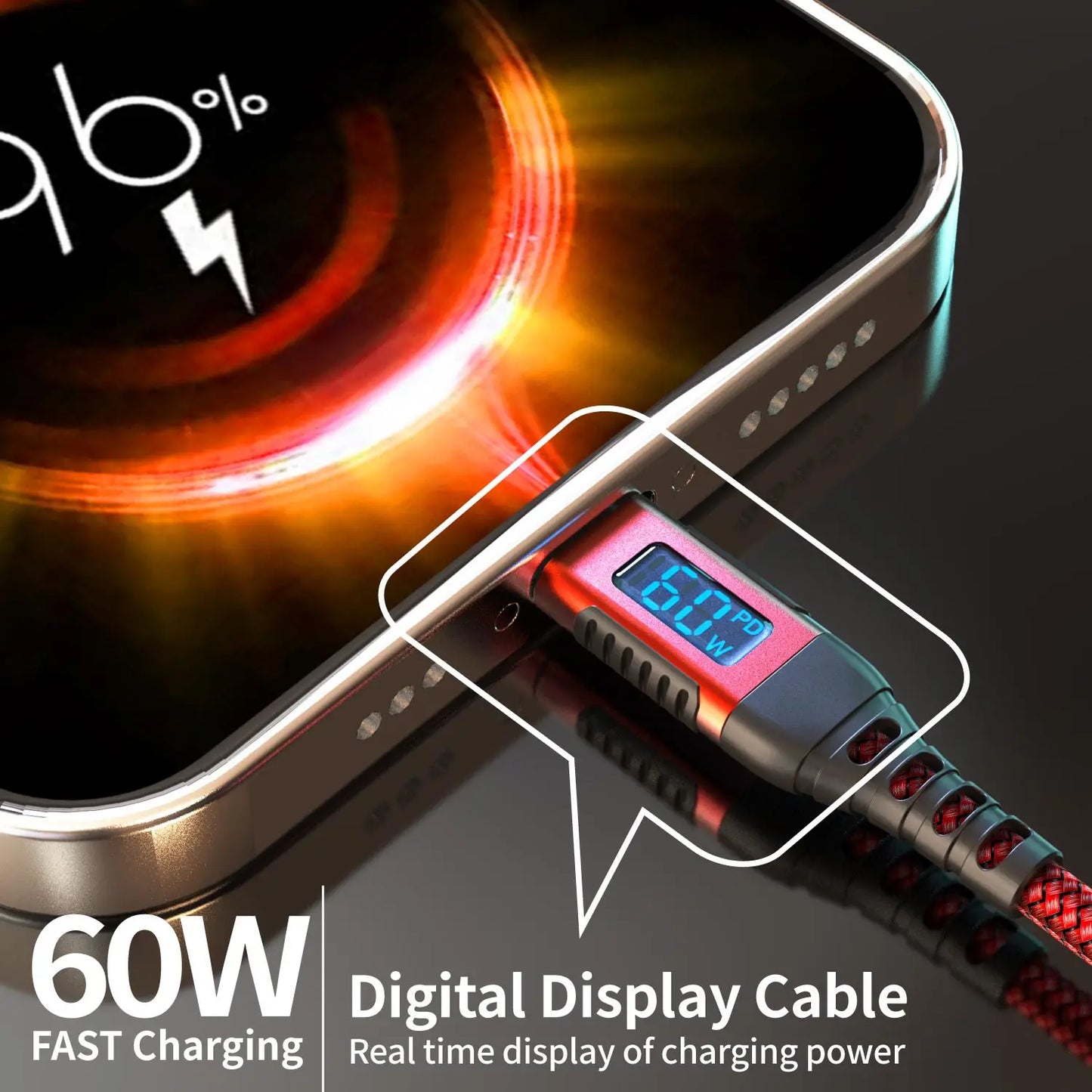 60W USB Type-C Fast Charging Cable | Universal Compatibility