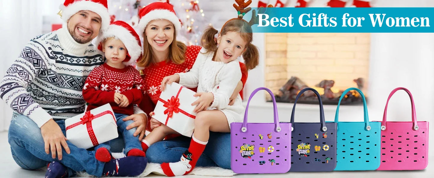 Fashionable Waterproof Beach Bag | Stylish EVA Solid Color Tote