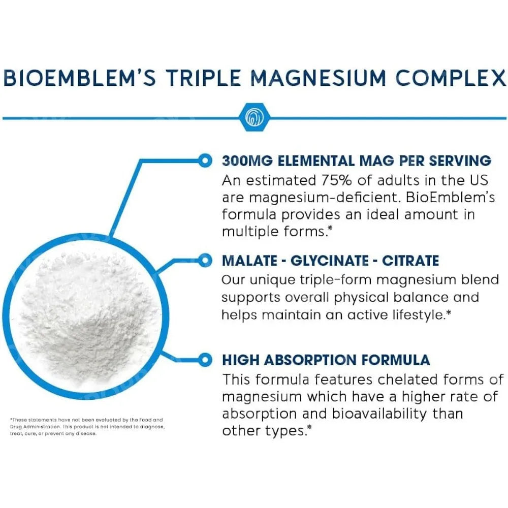 Triple Magnesium Complex | High Absorption Vegan Supplement