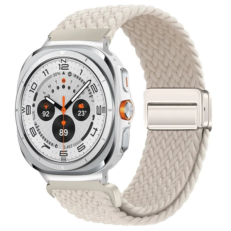 Nylon Braided Loop Strap | Magnetic Sport Bracelet for Watches