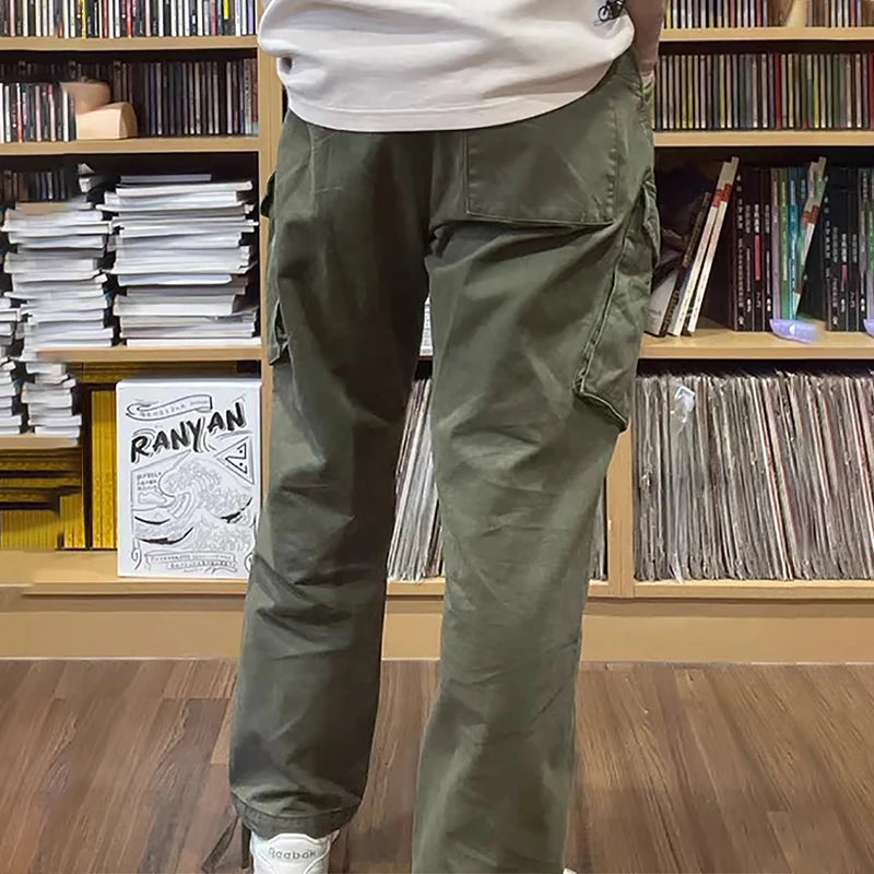 Men's Vintage Cargo Pants | All-Season Cotton Tapered Trousers 2026