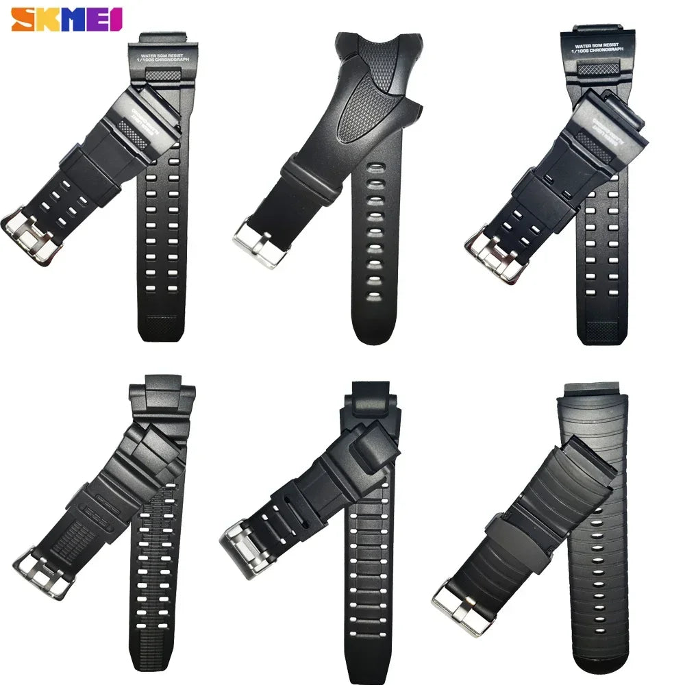 Durable PU/Rubber Watch Bands | Adjustable & Stylish Strap Upgrade