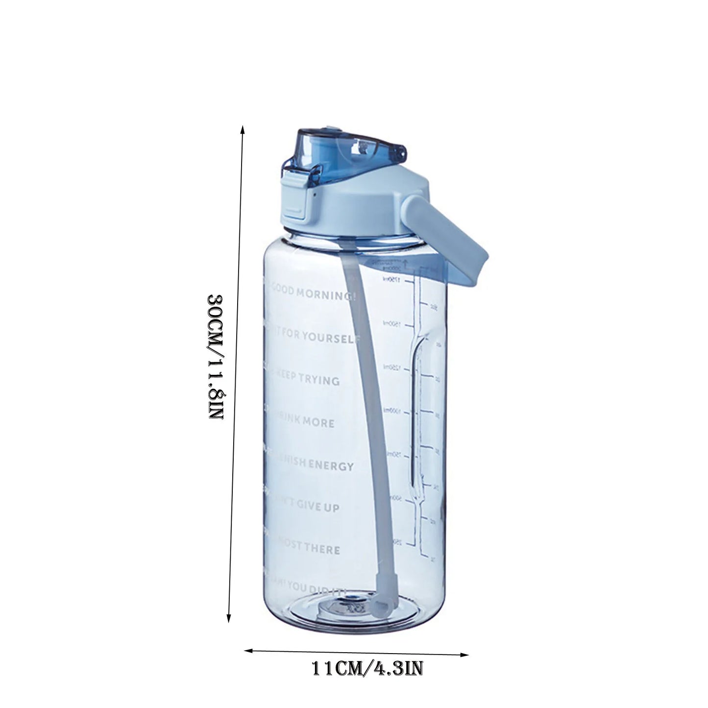 2000ml Large Capacity Sports Water Bottle | Leak-Proof & Portable