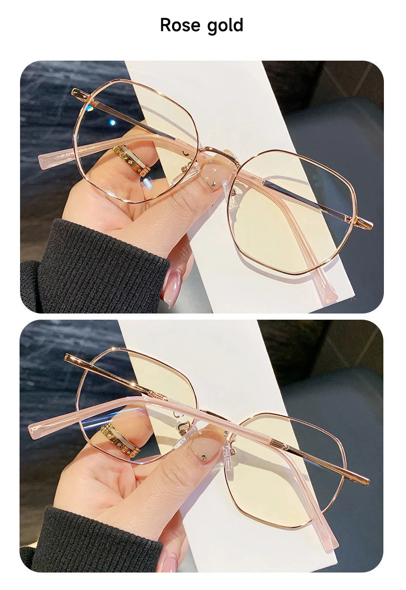 Stylish Geometric Women's Reading Glasses | Anti-Blue Light