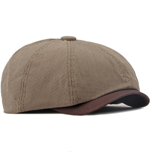 Unisex Plaid Beret Caps for Spring & Summer | Fashionable Flat Hats