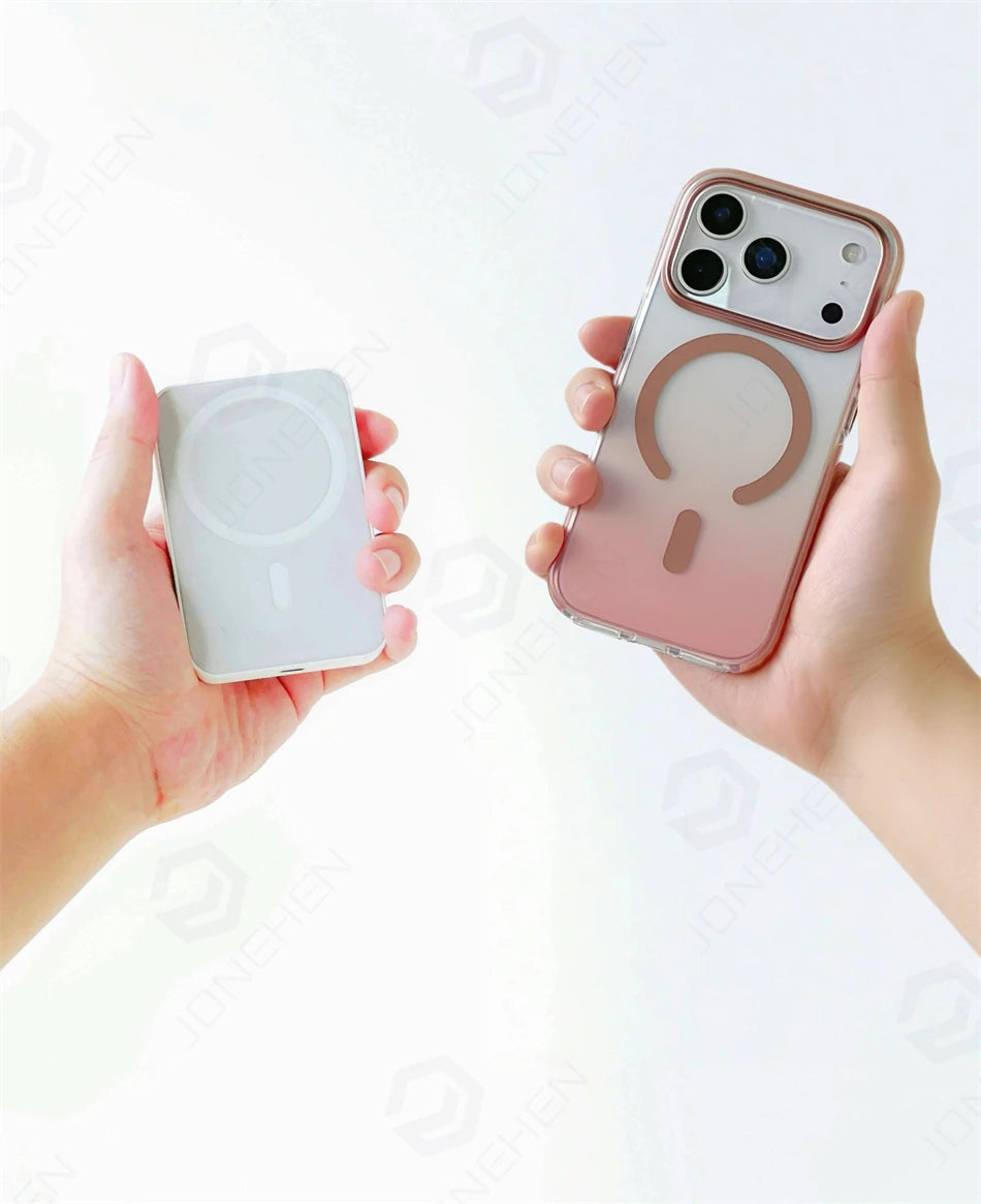 Luxury Gradient Magnetic Shockproof Case for iPhone 14-17 Pro Max