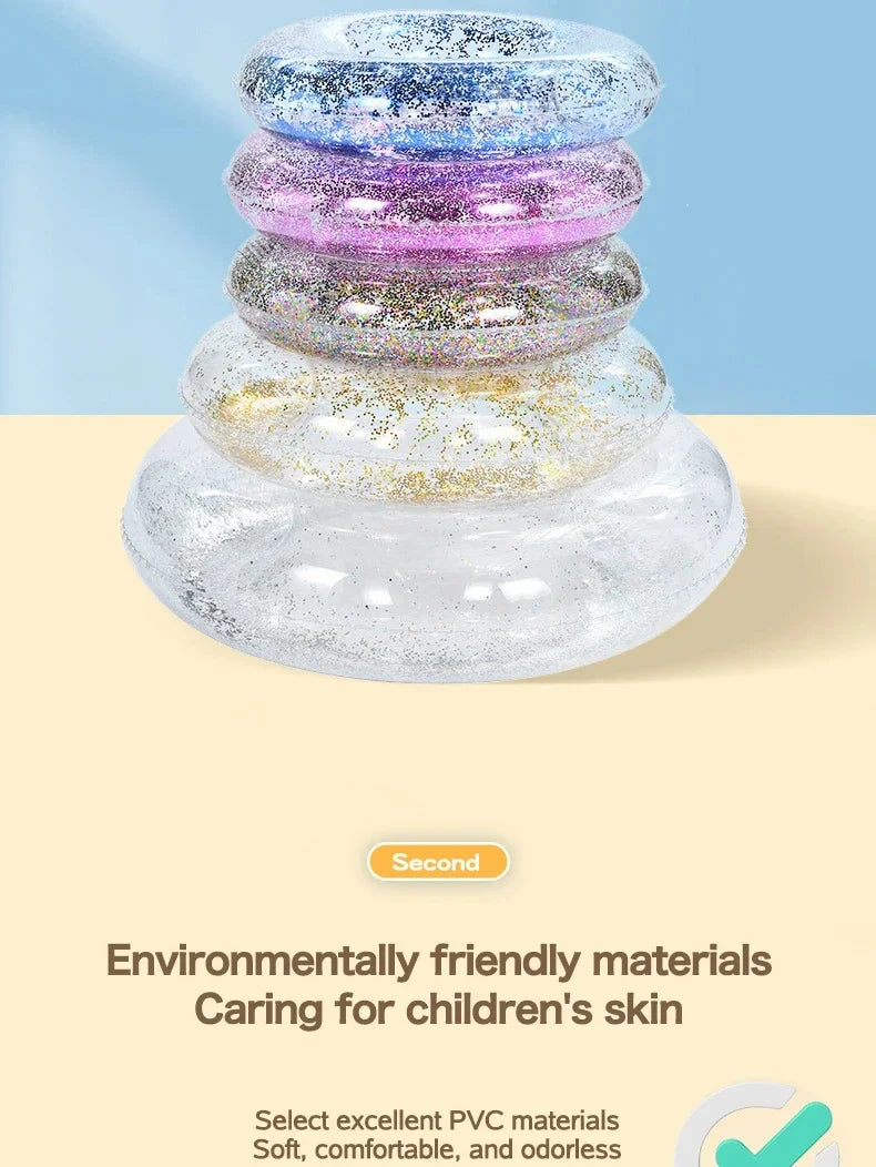 Summer Inflatable Transparent Swimming Ring | Fun for All Ages