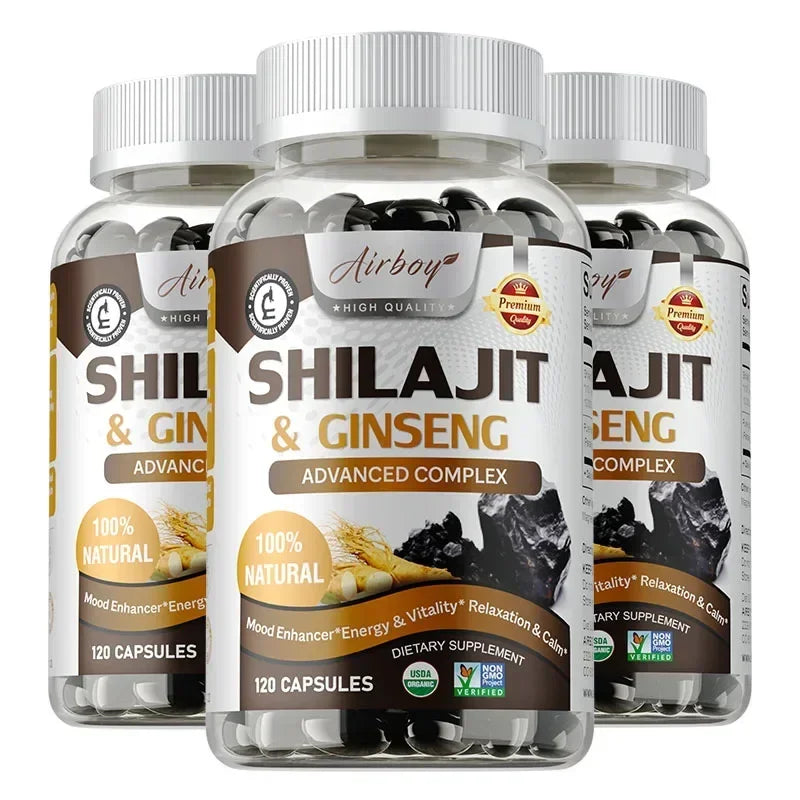 Energy & Vitality Support - Shilajit & Ginseng Supplements