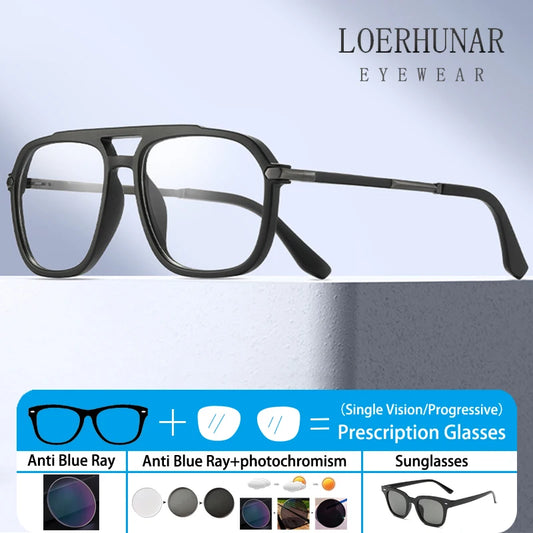 Fashion Retro TR90 Prescription Glasses for Men & Women - Stylish & Protective 2026