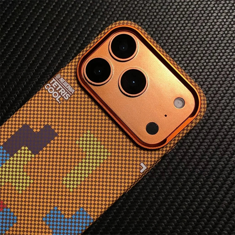 Magnetic Carbon Fiber Phone Case for iPhone 17 16 15 Pro Max