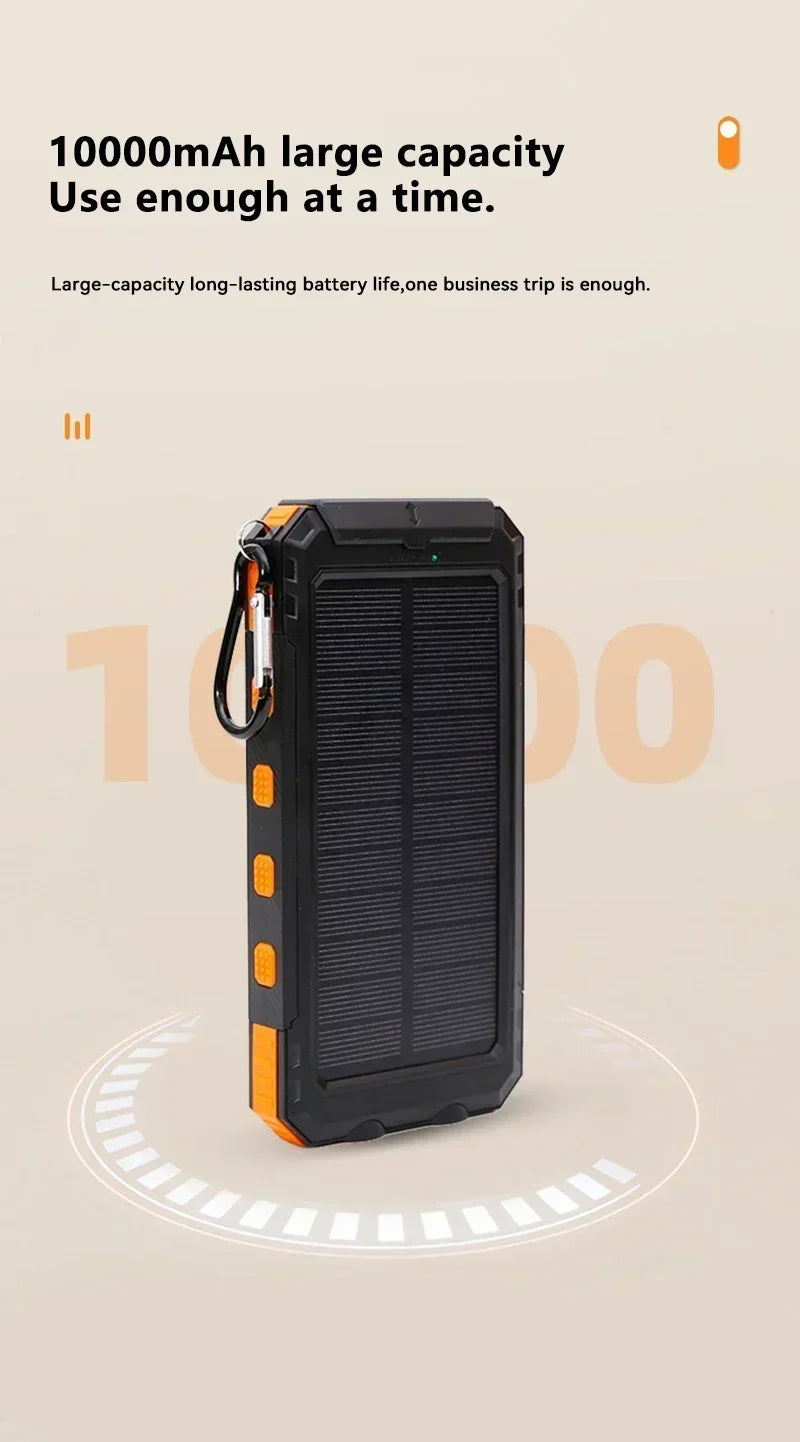 200000mAh Solar Power Bank | Fast Charging Portable Charger