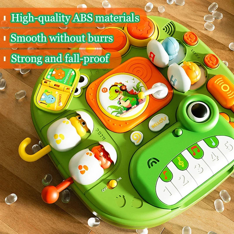 Multi-Functional Educational Dinosaur Music Learning Table Toy