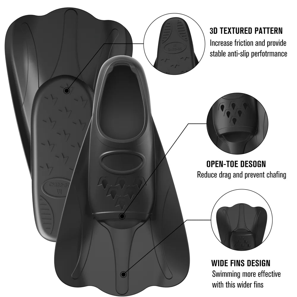 Comfortable Silicone Swimming Fins for Snorkeling & Swimming