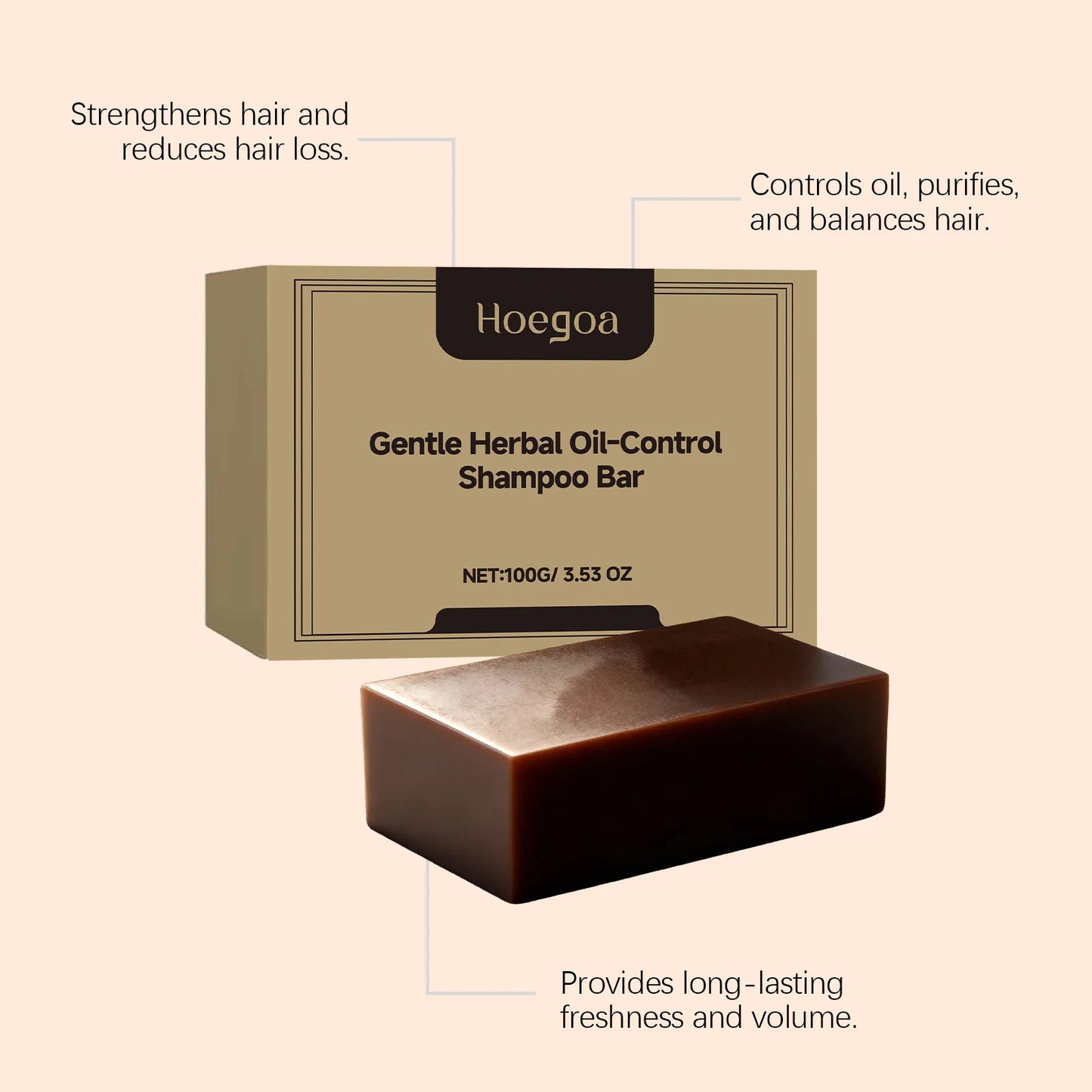 Herbal Oil-Control Shampoo Bar | Nourishing Hair Care Solution