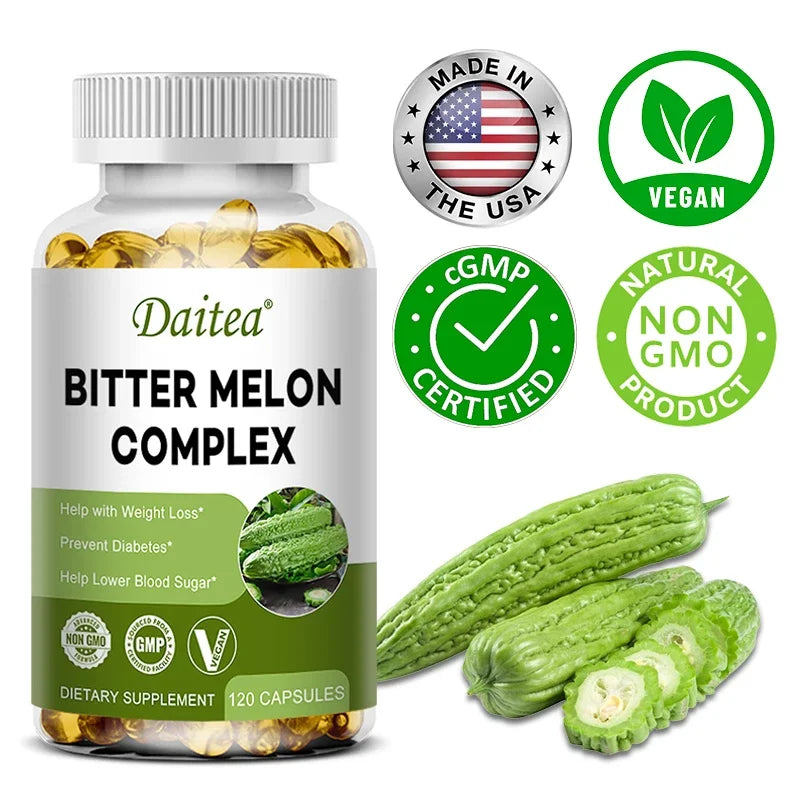 Natural Bitter Melon Extract Capsules | Support Blood Sugar & Fat Burn