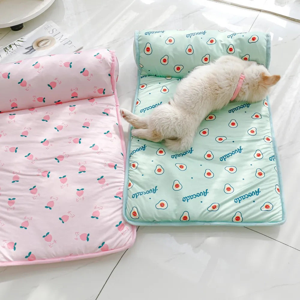 Summer Pet Cooling Mat | Breathable & Washable Ice Pad for Pets