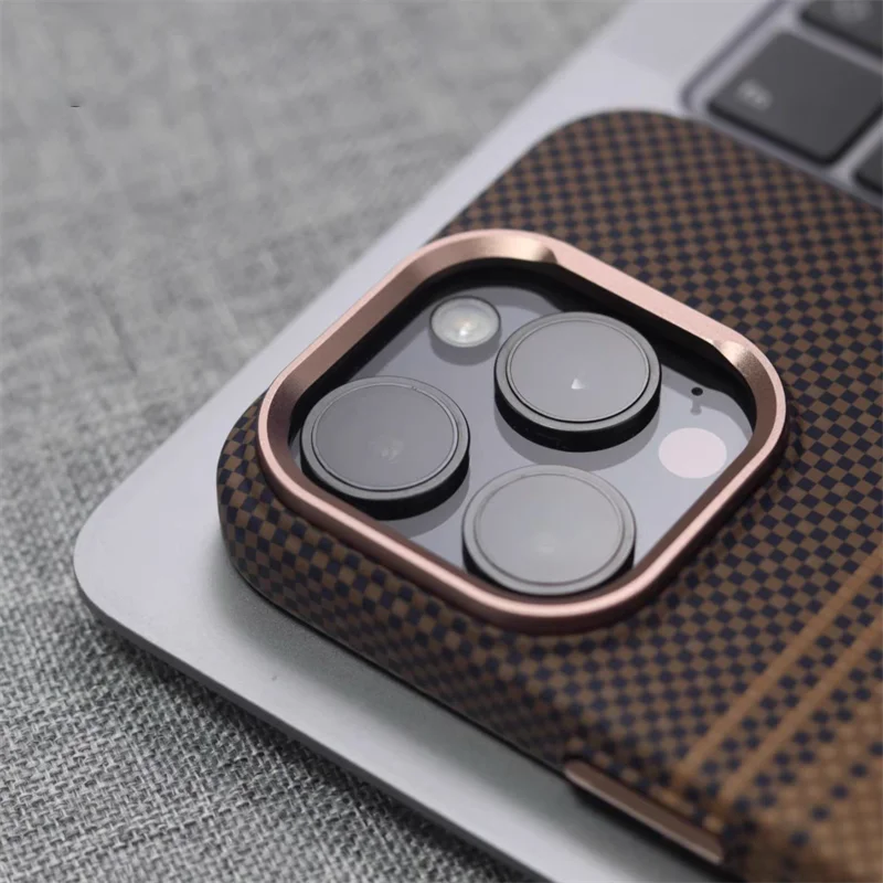 Luxury Carbon Fiber MagSafe Phone Case for iPhone Pro Max Models