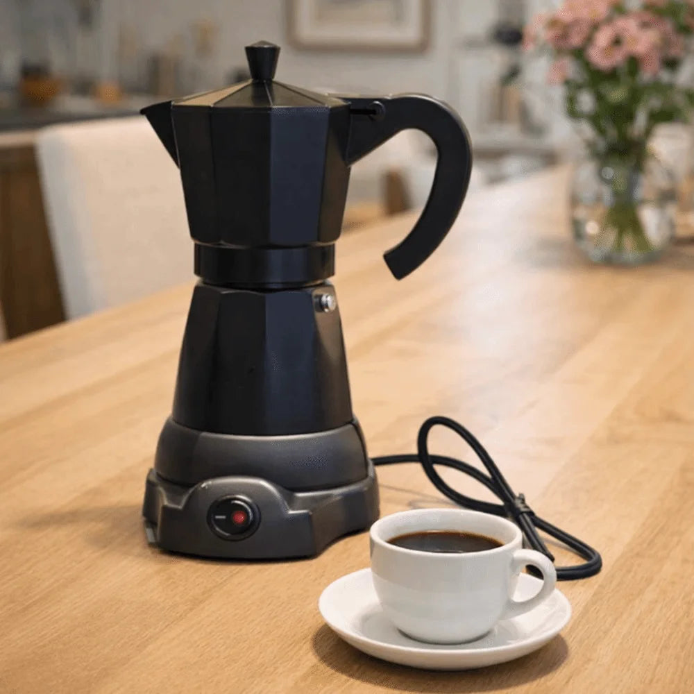 Detachable Electric Espresso Mocha Pot | Fast Brewing Coffee Maker