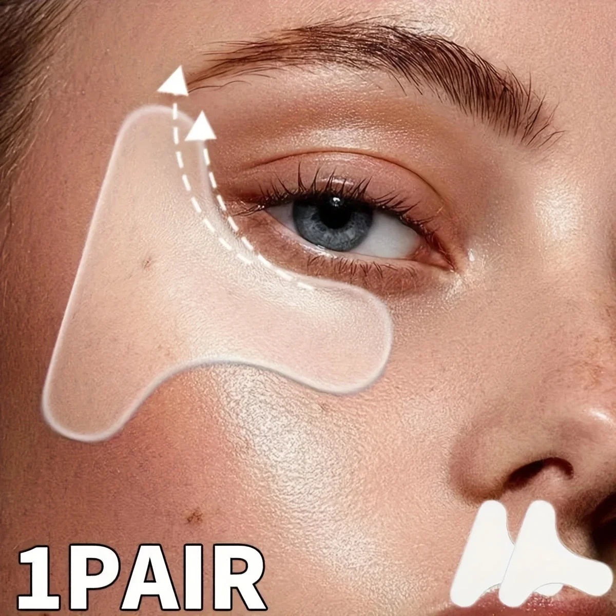 Silicone T-Shaped Eye Patch | Portable Facial Skincare Tool
