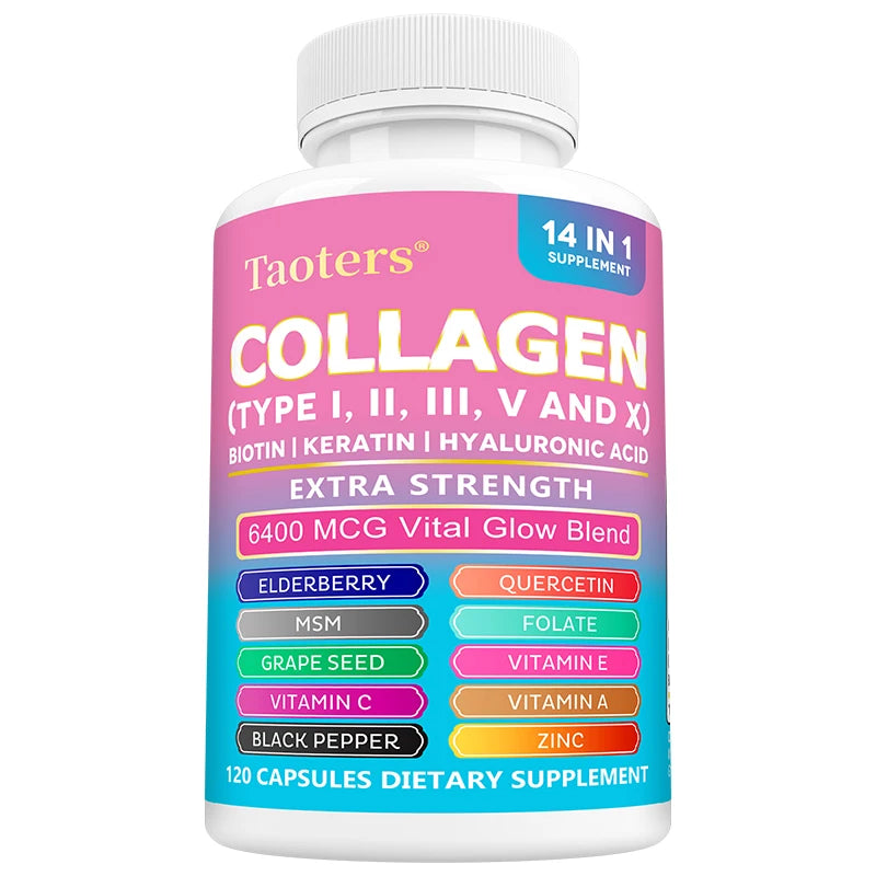 Collagen Supplements with Biotin & Hyaluronic Acid for Skin & Joints
