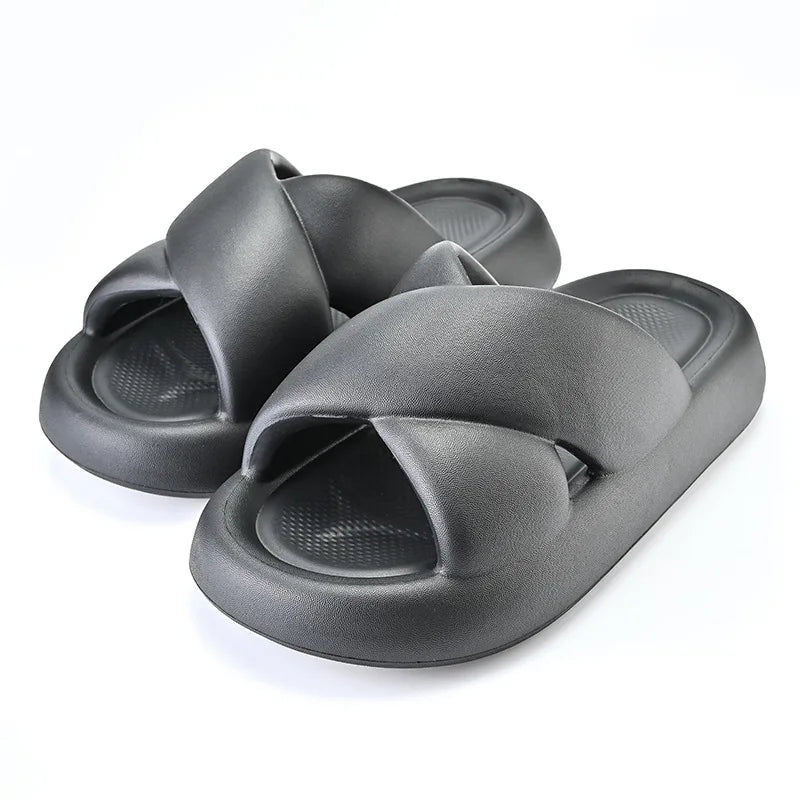 Cozy Thick Sole Slippers for Women | Soft Cloud Beach Sandals