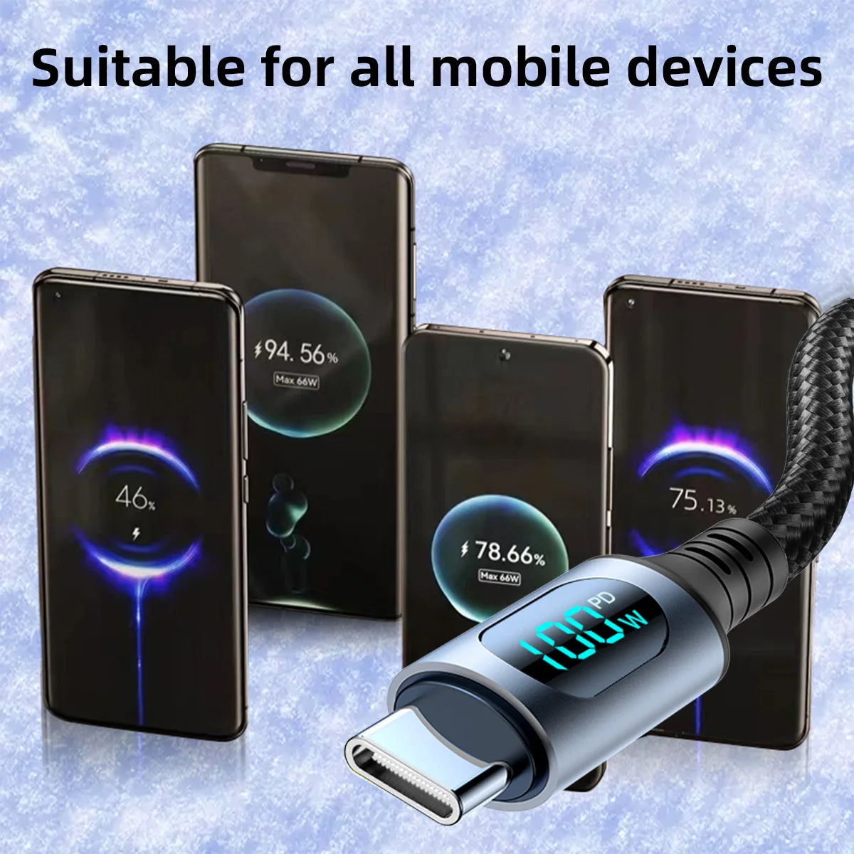 Ultra-Fast Charge Cable | 6A 120W USB A to Type C Data Cord