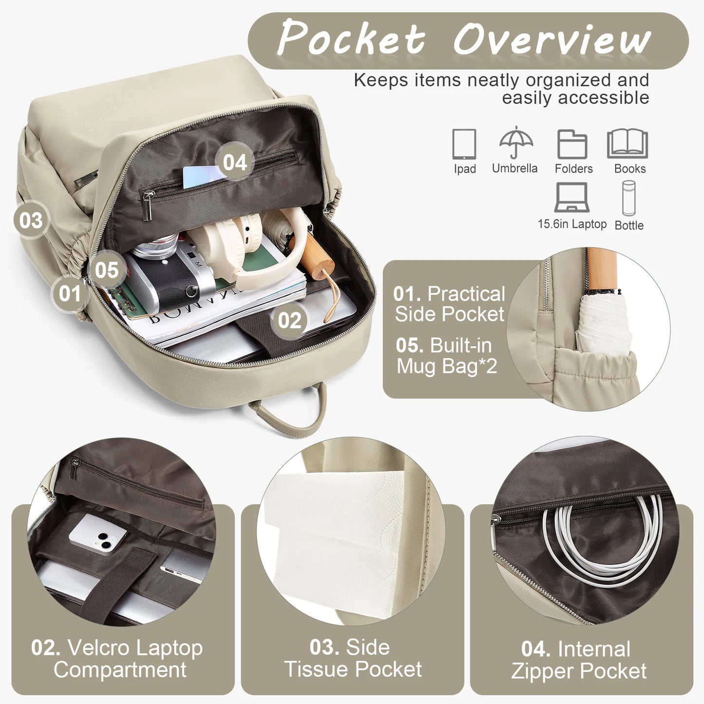 Women’s Short Distance Travel Backpack | Ideal for School & Travel