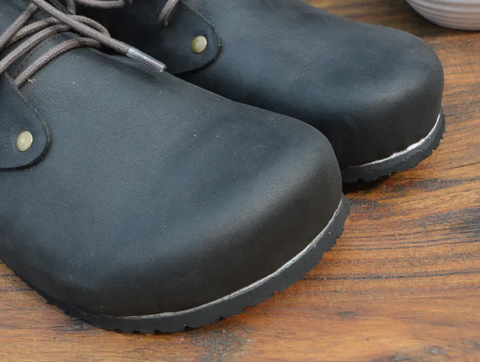 Handmade High Top Genuine Leather Shoes for Women | Stylish Comfort