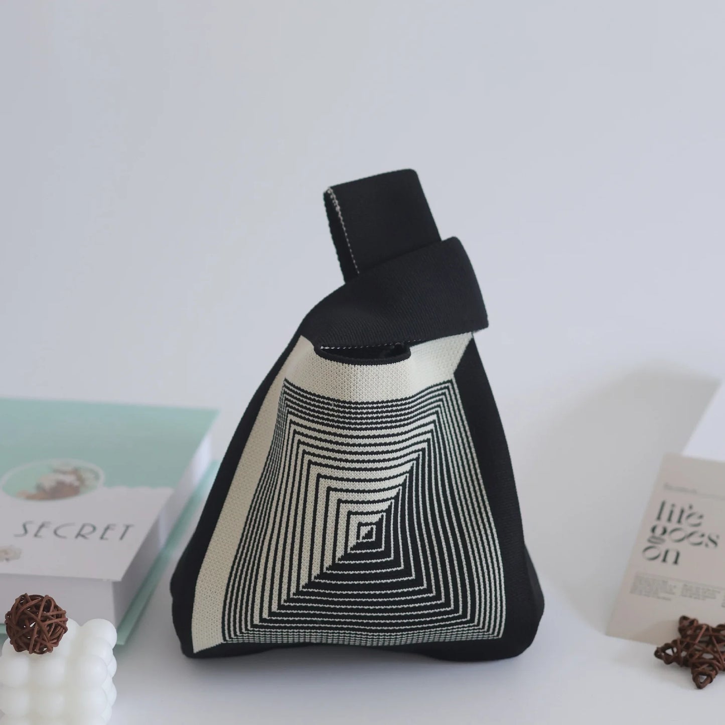 Handmade Mini Knitted Tote Bags | Portable Spring Summer Handbags