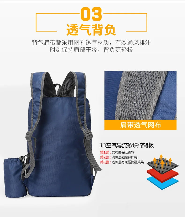 Lightweight Waterproof Folding Backpack | Versatile Travel Bag