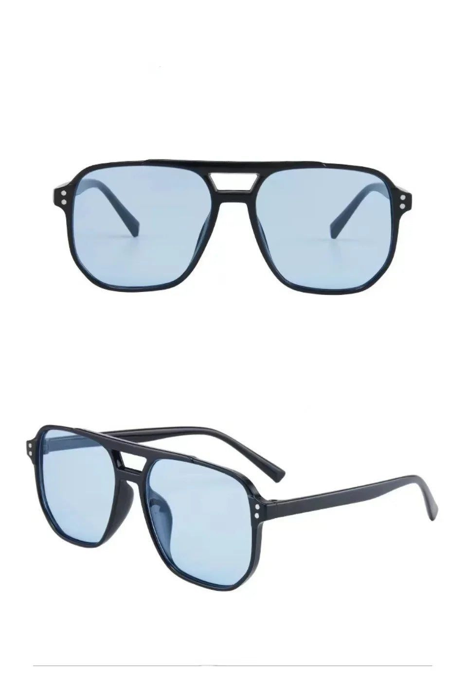 Vintage Unisex Big Sunglasses | Retro UV400 Square Shades