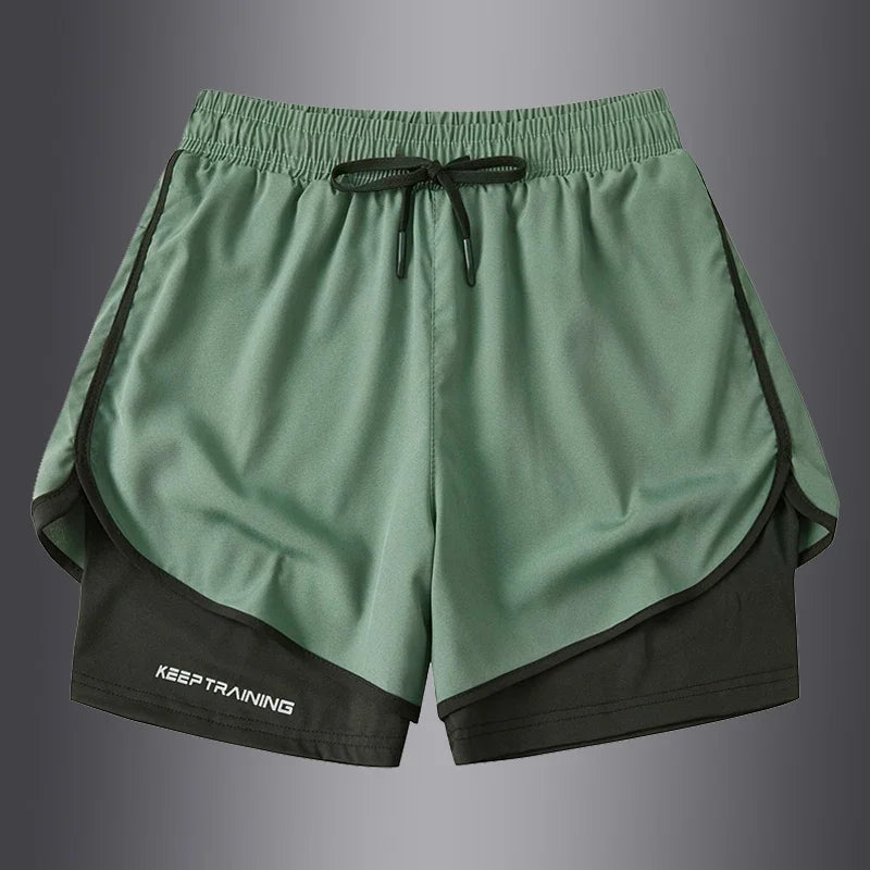 Men's & Women's Anti-Glare Double Layer Sports Shorts | Summer Style